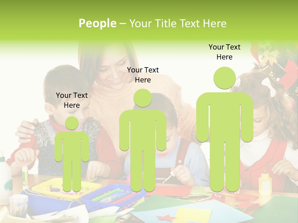 Glue Greeting Card Season PowerPoint Template