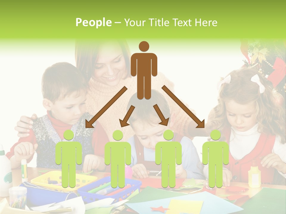 Glue Greeting Card Season PowerPoint Template