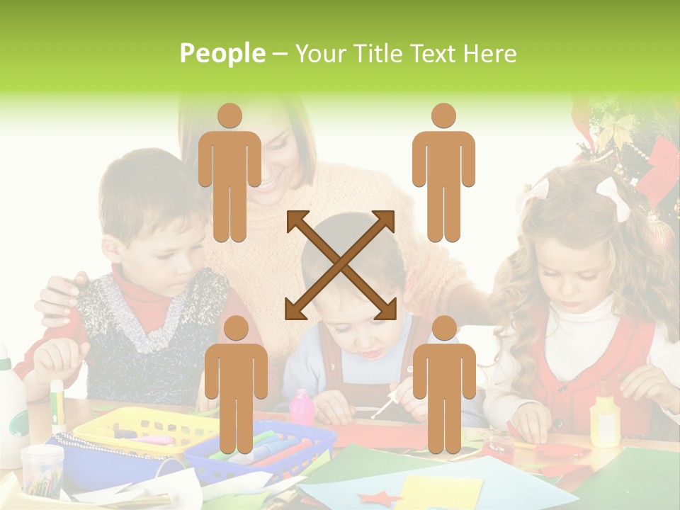 Glue Greeting Card Season PowerPoint Template