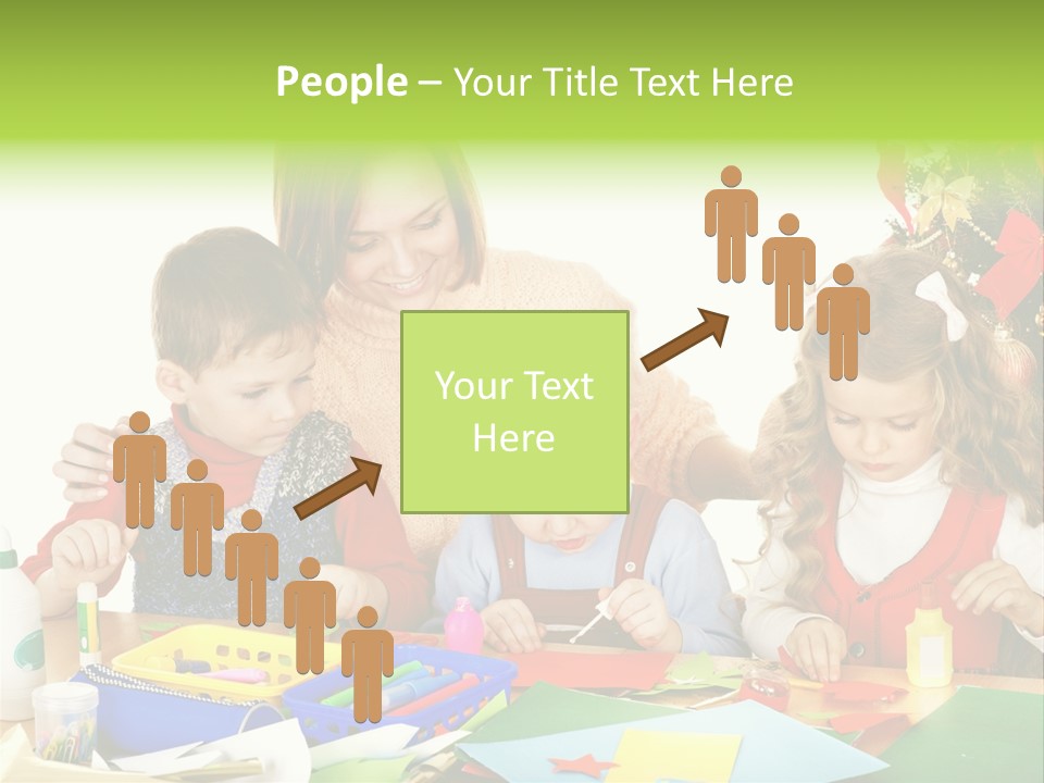 Glue Greeting Card Season PowerPoint Template