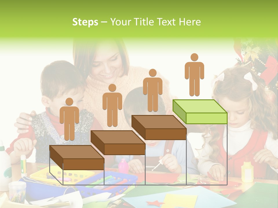 Glue Greeting Card Season PowerPoint Template