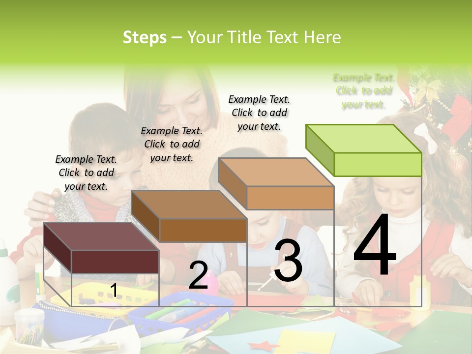 Glue Greeting Card Season PowerPoint Template