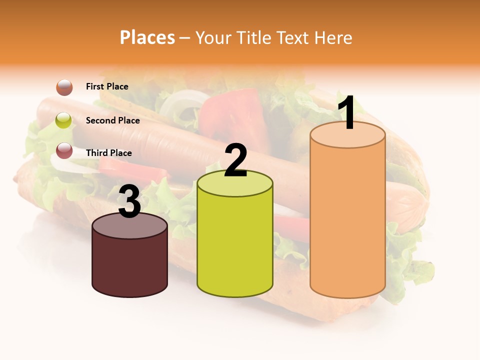 Sandwich Cucumbers Hot Dog PowerPoint Template