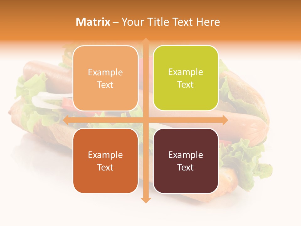 Sandwich Cucumbers Hot Dog PowerPoint Template