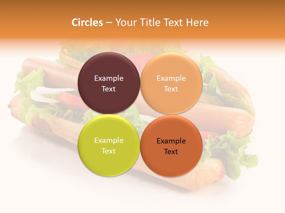 Sandwich Cucumbers Hot Dog PowerPoint Template