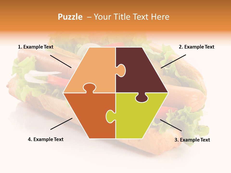 Sandwich Cucumbers Hot Dog PowerPoint Template