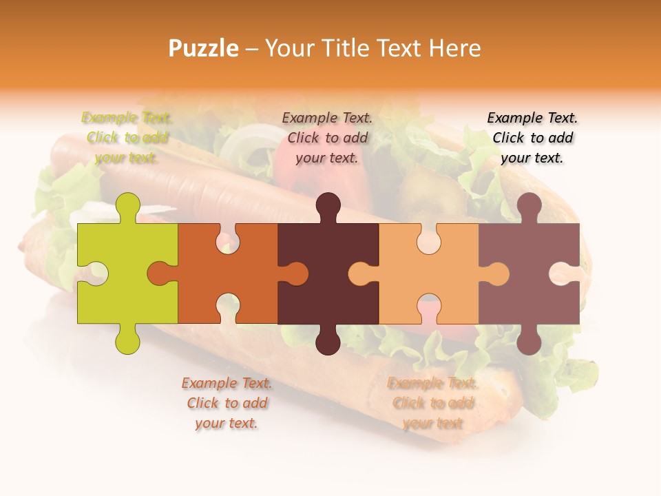 Sandwich Cucumbers Hot Dog PowerPoint Template