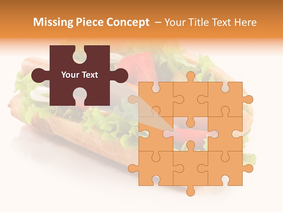 Sandwich Cucumbers Hot Dog PowerPoint Template