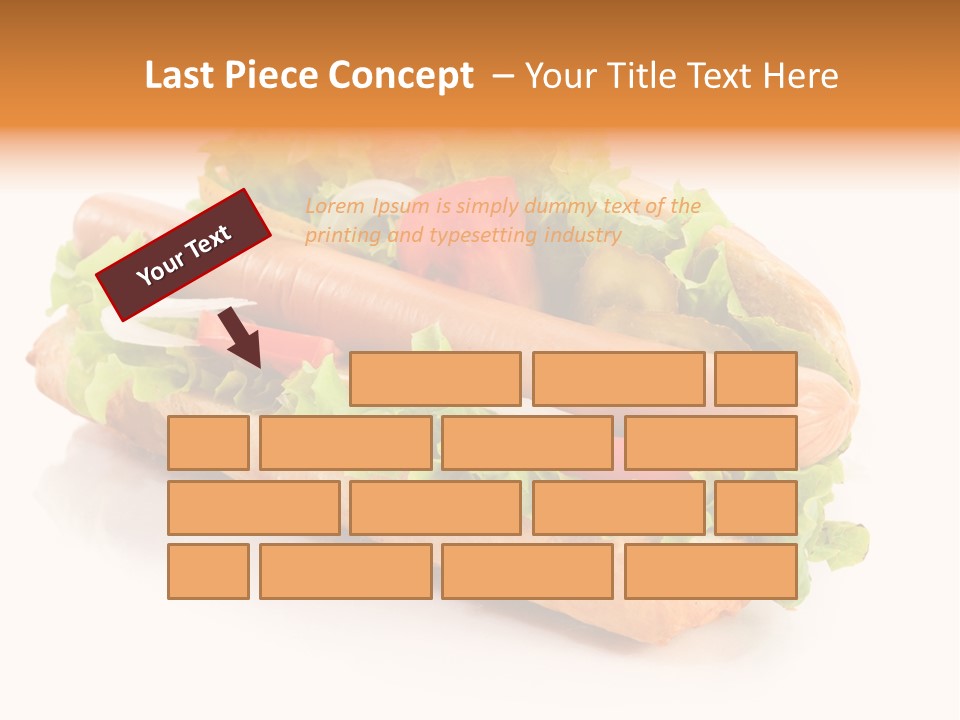 Sandwich Cucumbers Hot Dog PowerPoint Template