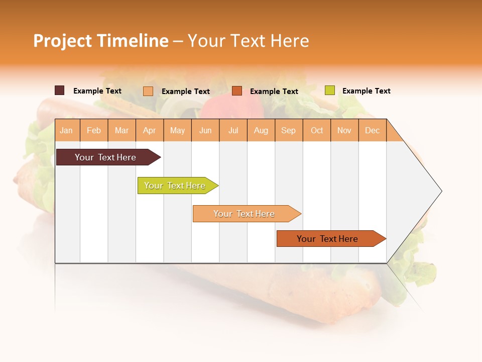 Sandwich Cucumbers Hot Dog PowerPoint Template
