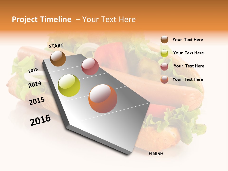 Sandwich Cucumbers Hot Dog PowerPoint Template