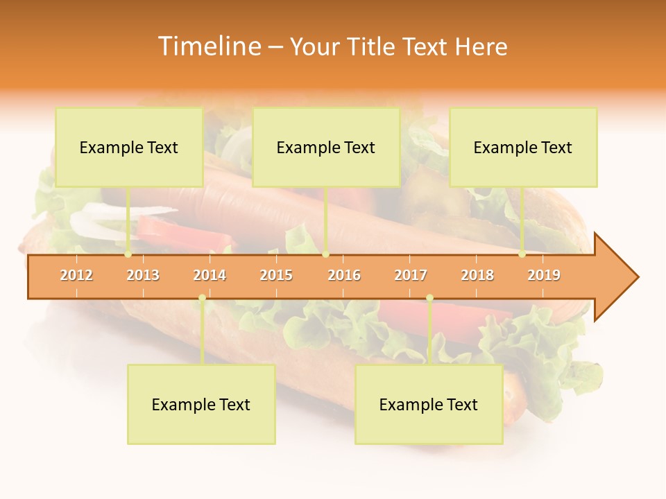 Sandwich Cucumbers Hot Dog PowerPoint Template