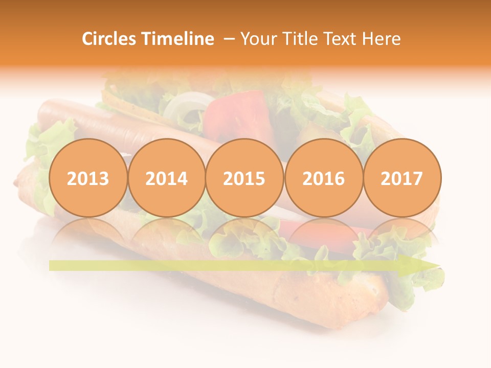 Sandwich Cucumbers Hot Dog PowerPoint Template