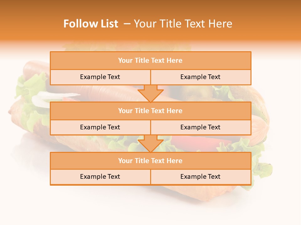 Sandwich Cucumbers Hot Dog PowerPoint Template