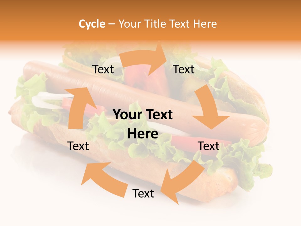 Sandwich Cucumbers Hot Dog PowerPoint Template