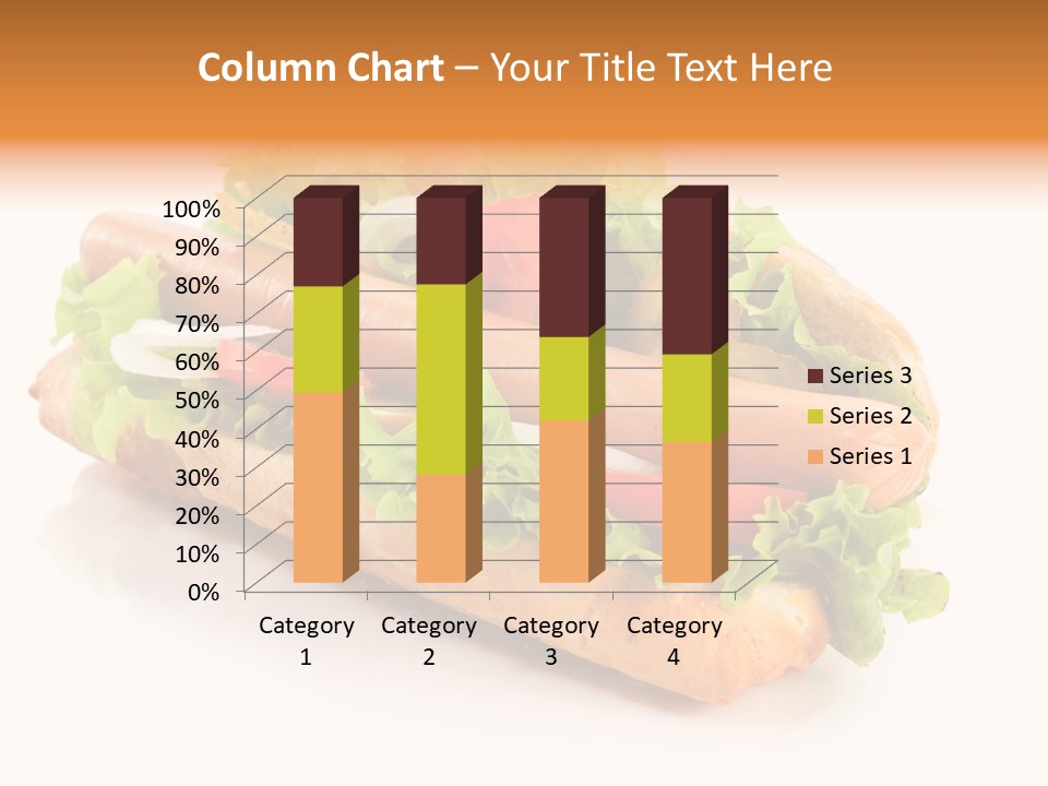 Sandwich Cucumbers Hot Dog PowerPoint Template