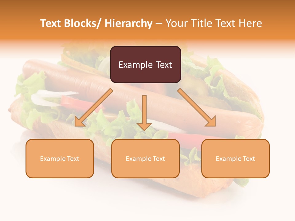 Sandwich Cucumbers Hot Dog PowerPoint Template