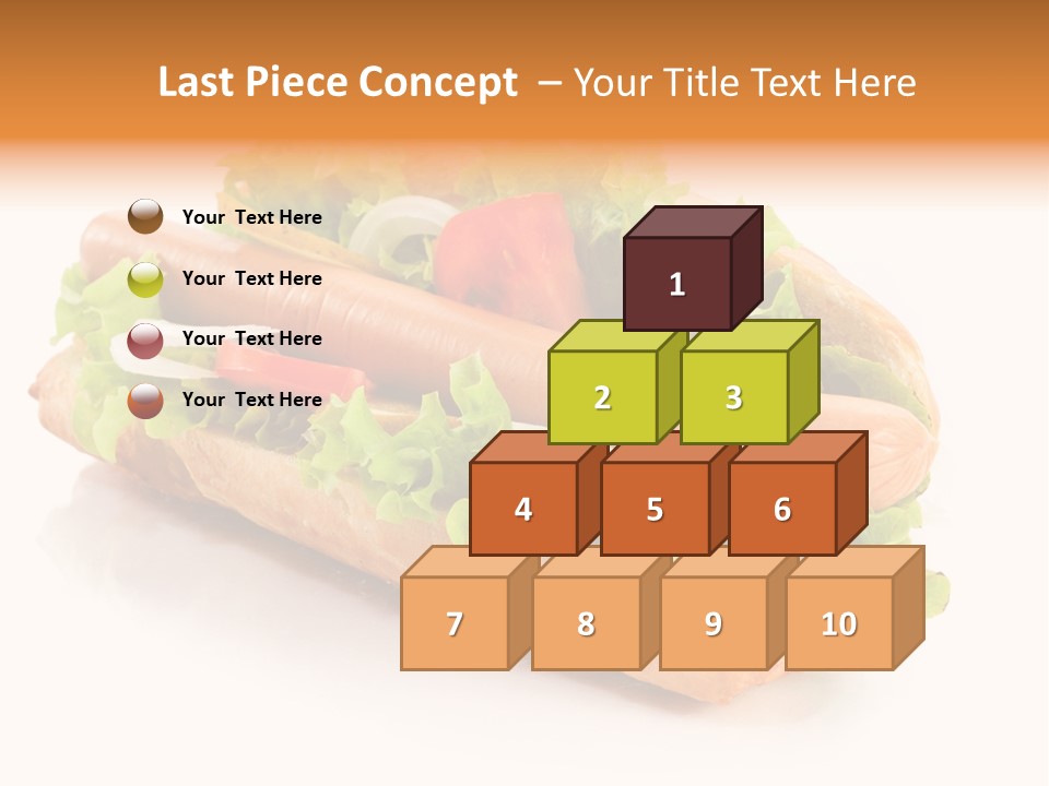 Sandwich Cucumbers Hot Dog PowerPoint Template