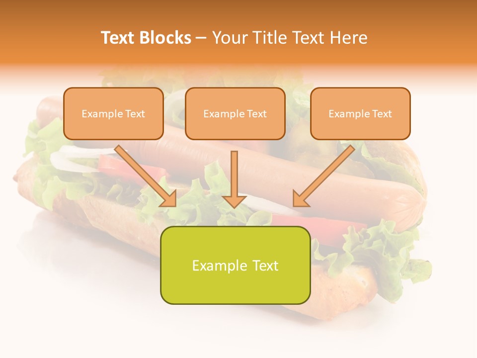 Sandwich Cucumbers Hot Dog PowerPoint Template