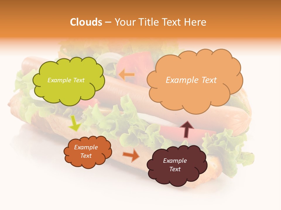 Sandwich Cucumbers Hot Dog PowerPoint Template