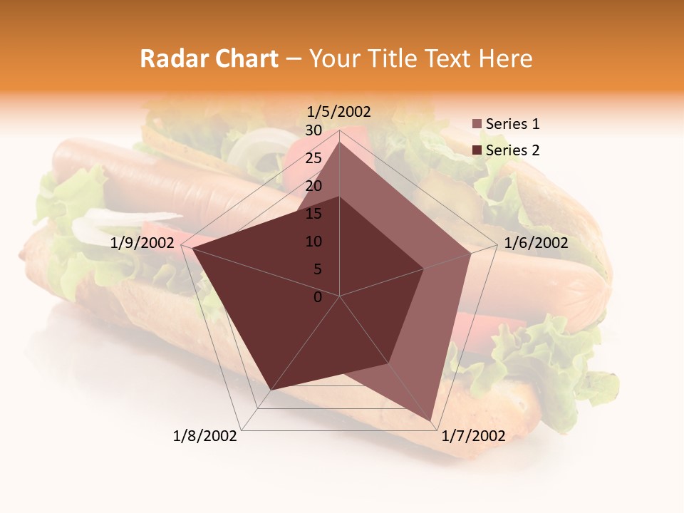 Sandwich Cucumbers Hot Dog PowerPoint Template