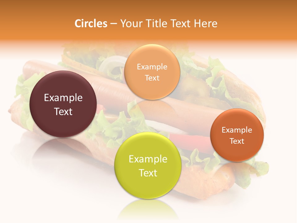 Sandwich Cucumbers Hot Dog PowerPoint Template