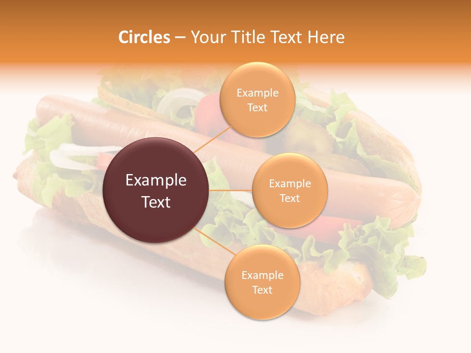 Sandwich Cucumbers Hot Dog PowerPoint Template
