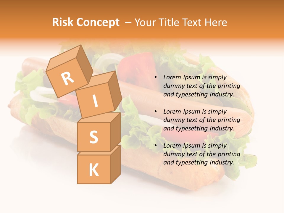 Sandwich Cucumbers Hot Dog PowerPoint Template