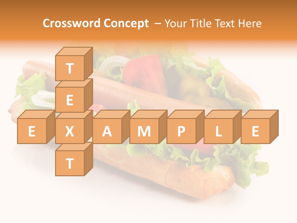 Sandwich Cucumbers Hot Dog PowerPoint Template