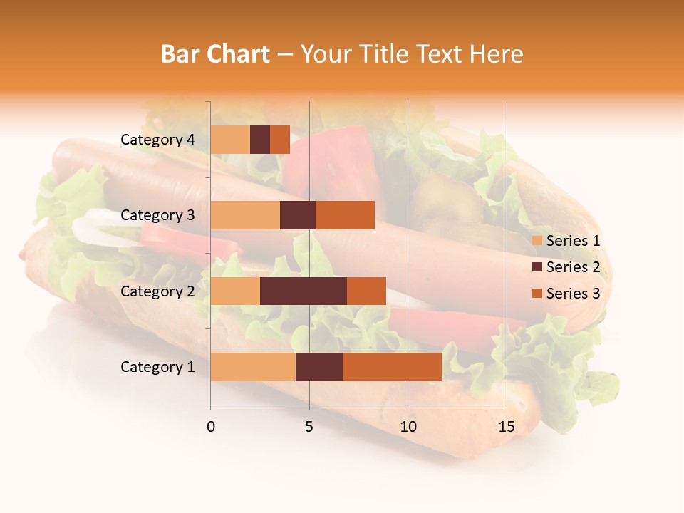 Sandwich Cucumbers Hot Dog PowerPoint Template