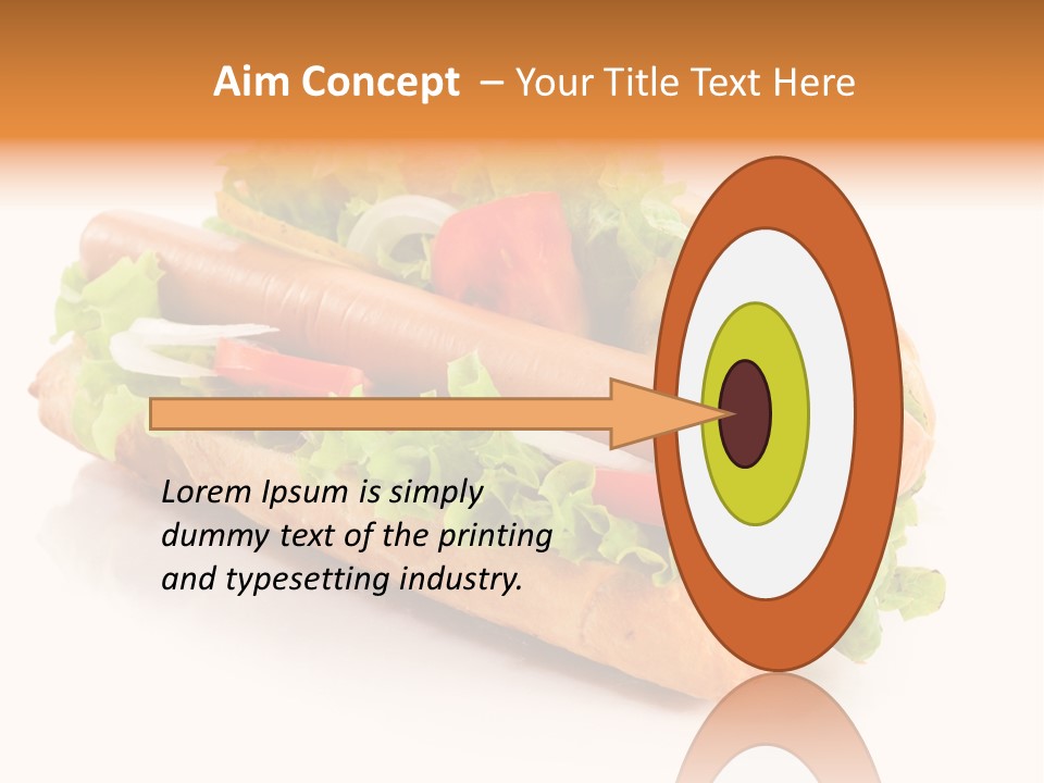 Sandwich Cucumbers Hot Dog PowerPoint Template