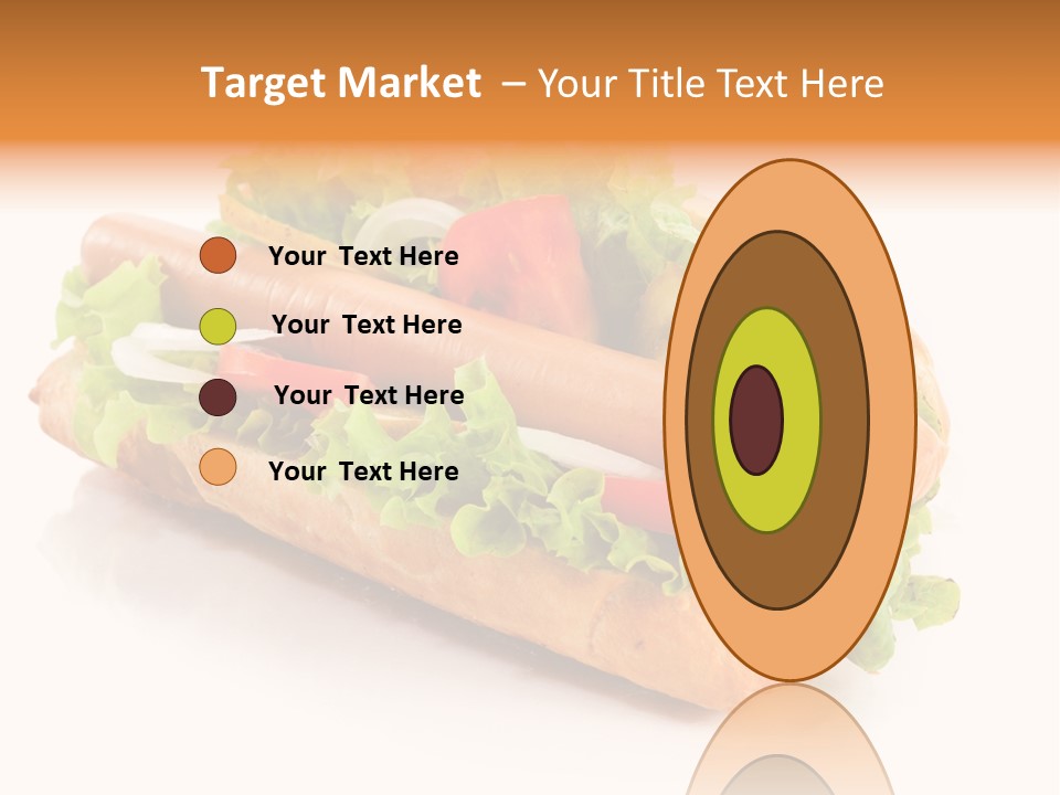 Sandwich Cucumbers Hot Dog PowerPoint Template