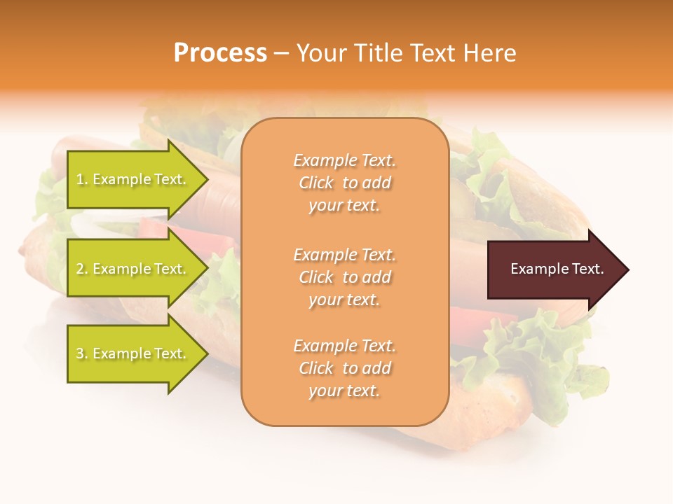 Sandwich Cucumbers Hot Dog PowerPoint Template