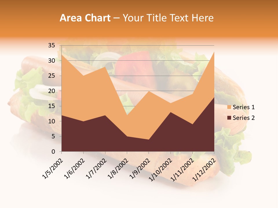 Sandwich Cucumbers Hot Dog PowerPoint Template