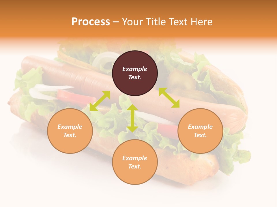 Sandwich Cucumbers Hot Dog PowerPoint Template