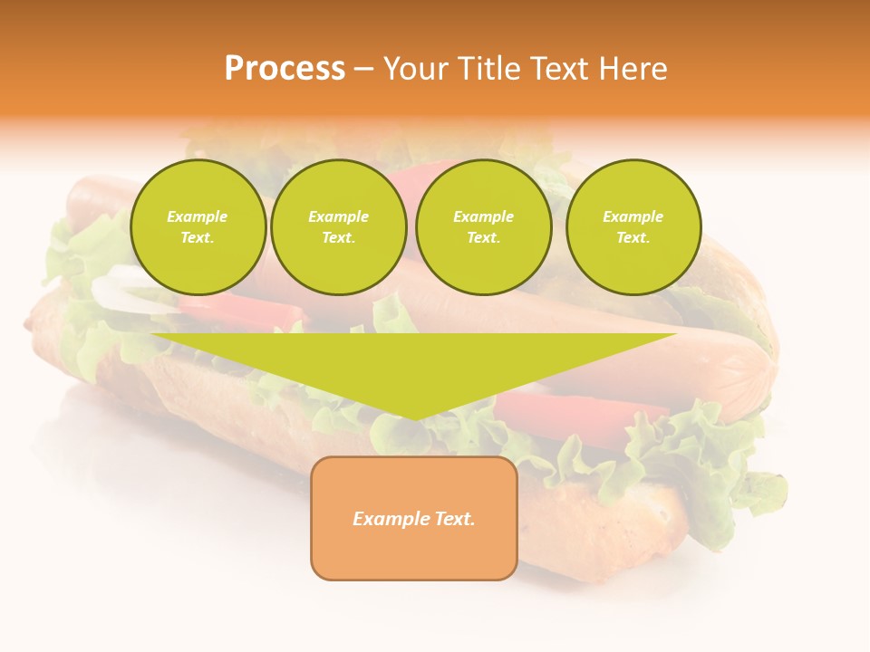 Sandwich Cucumbers Hot Dog PowerPoint Template