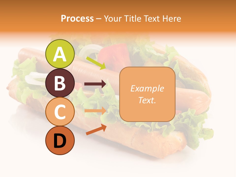 Sandwich Cucumbers Hot Dog PowerPoint Template