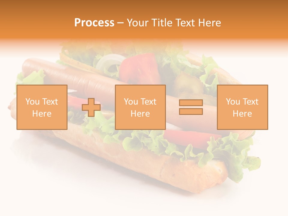Sandwich Cucumbers Hot Dog PowerPoint Template