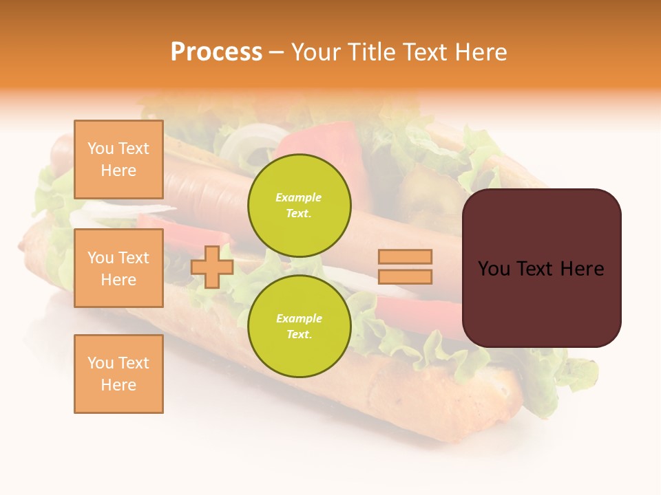 Sandwich Cucumbers Hot Dog PowerPoint Template