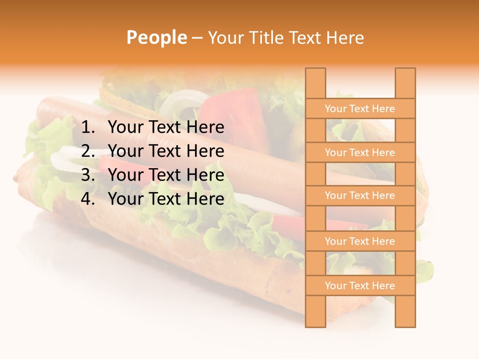 Sandwich Cucumbers Hot Dog PowerPoint Template