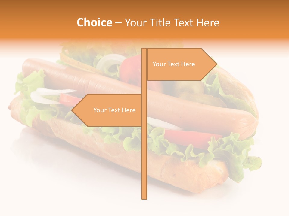 Sandwich Cucumbers Hot Dog PowerPoint Template