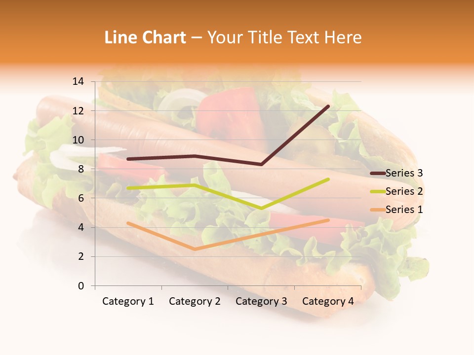Sandwich Cucumbers Hot Dog PowerPoint Template