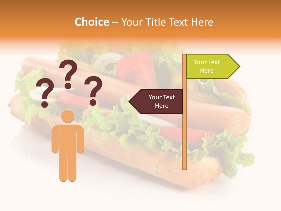 Sandwich Cucumbers Hot Dog PowerPoint Template
