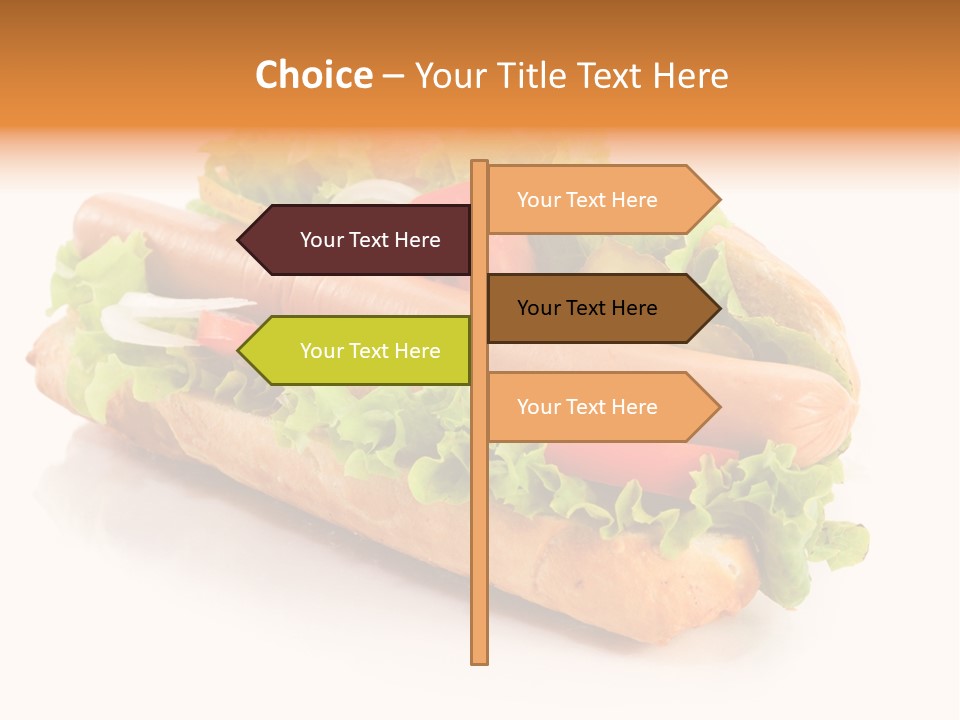 Sandwich Cucumbers Hot Dog PowerPoint Template