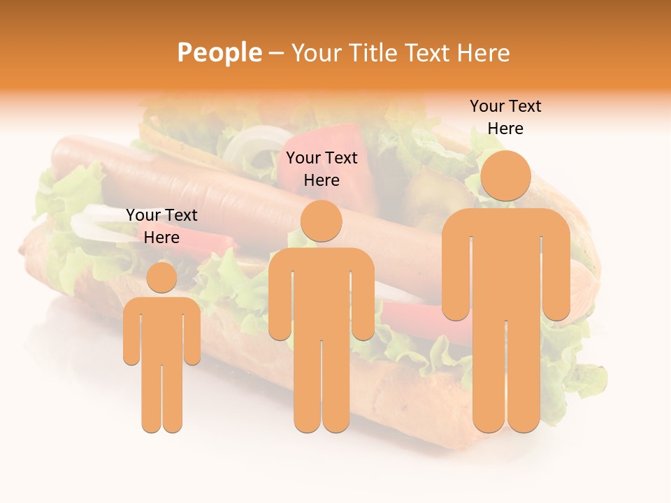 Sandwich Cucumbers Hot Dog PowerPoint Template