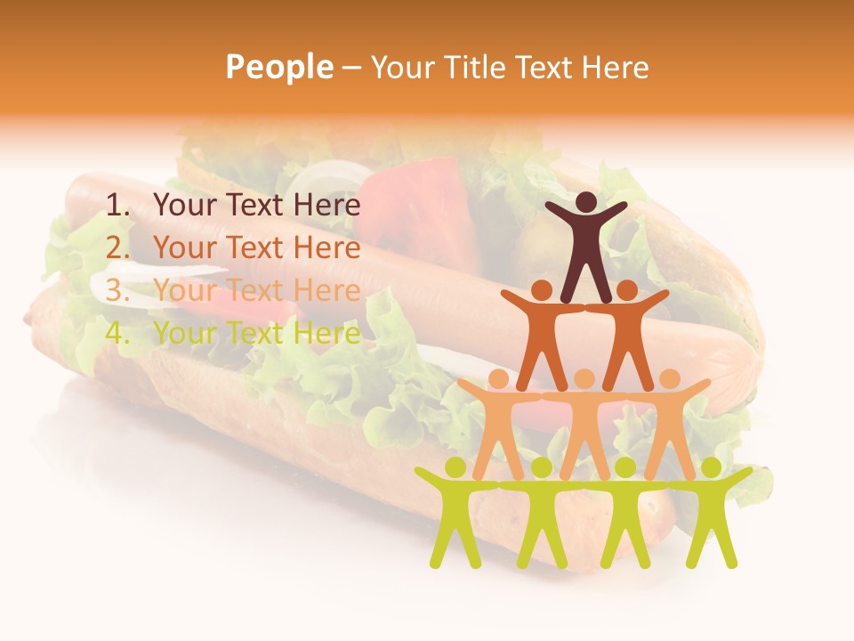 Sandwich Cucumbers Hot Dog PowerPoint Template