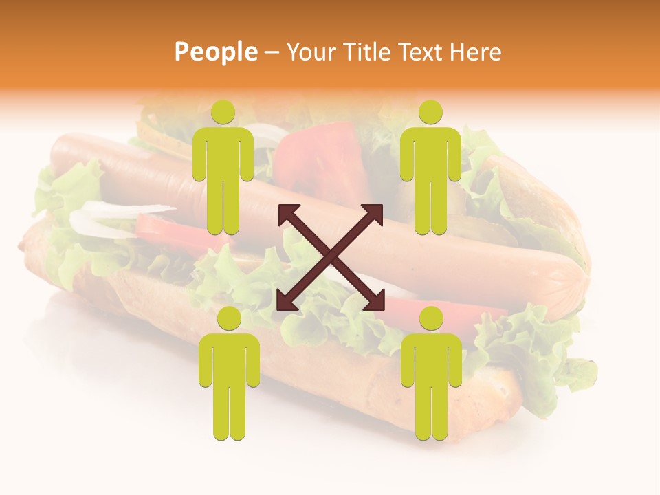 Sandwich Cucumbers Hot Dog PowerPoint Template