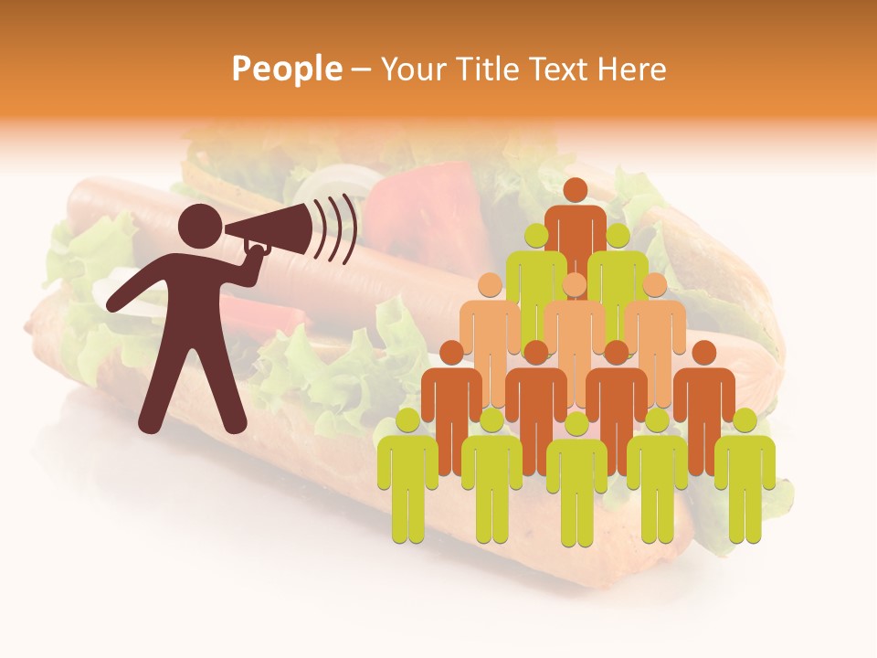 Sandwich Cucumbers Hot Dog PowerPoint Template