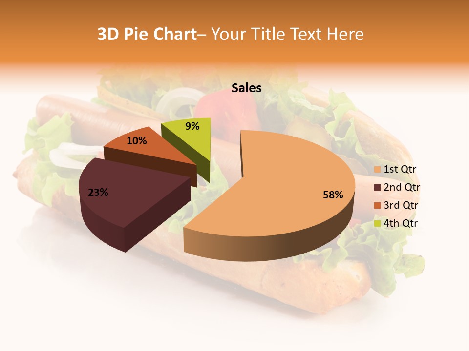 Sandwich Cucumbers Hot Dog PowerPoint Template
