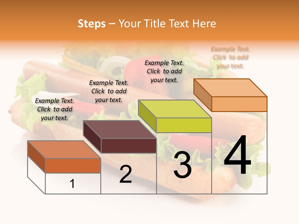 Sandwich Cucumbers Hot Dog PowerPoint Template